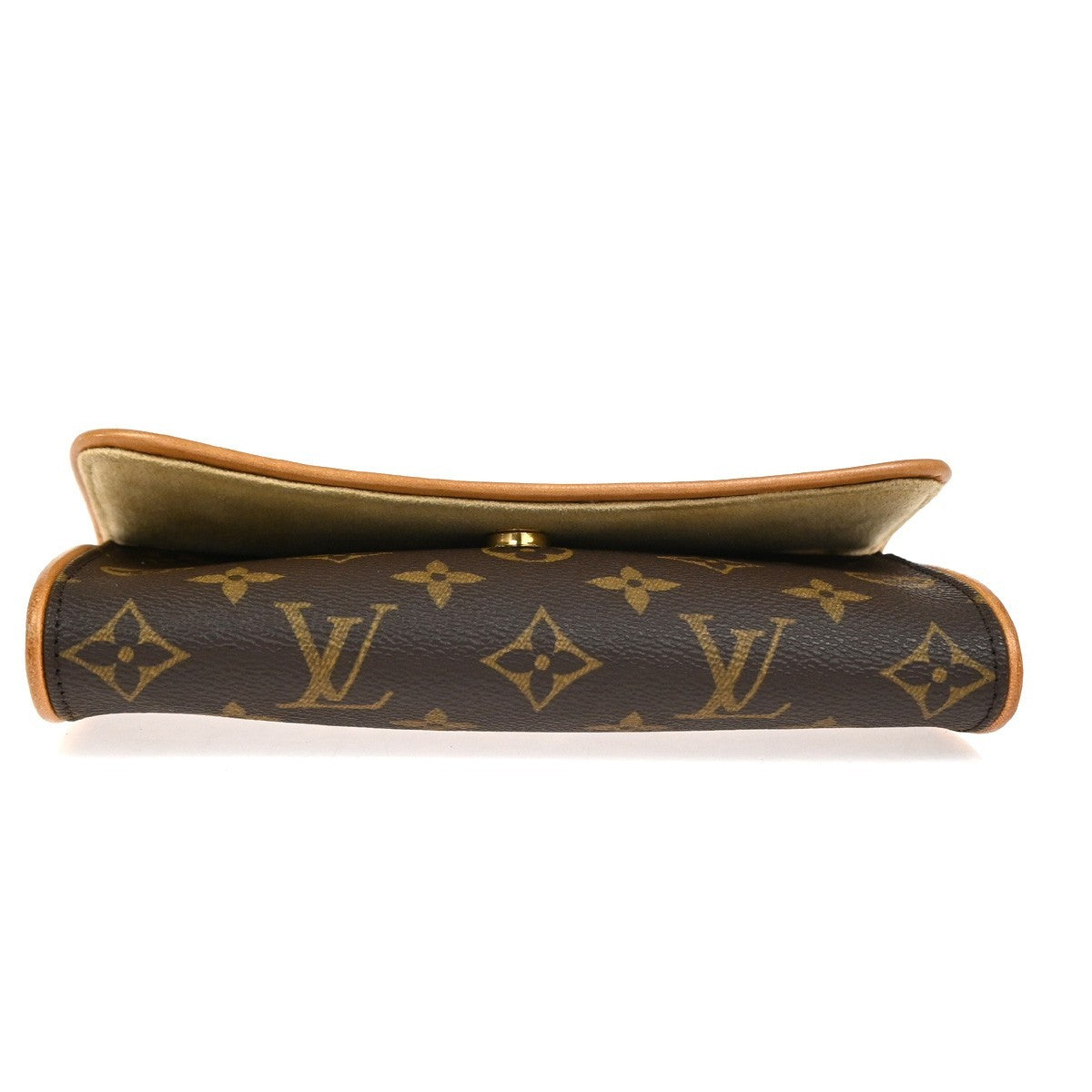 Louis Vuitton Twin Handbag Monogram Canvas, Brown, Leather, Clutch