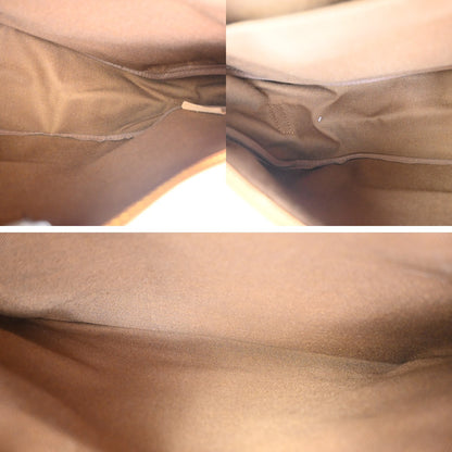 Louis Vuitton Saumur Handbag Monogram Canvas, BROWN, CANVAS, Shoulder bag