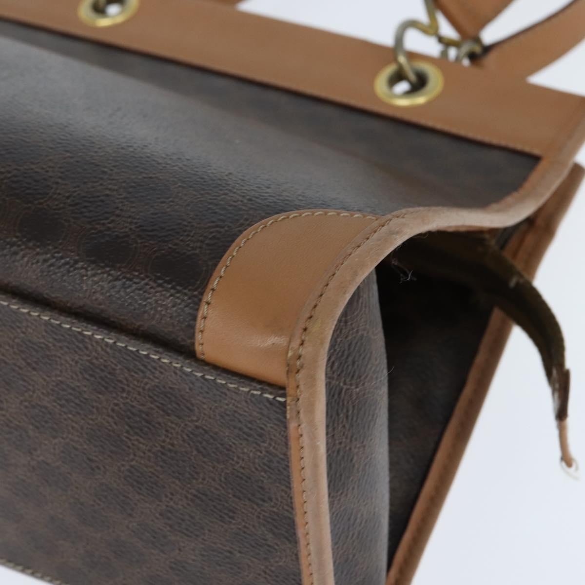 Celine Vintage Macadam Tote bag Canvas, BROWN, CANVAS, Tote bag