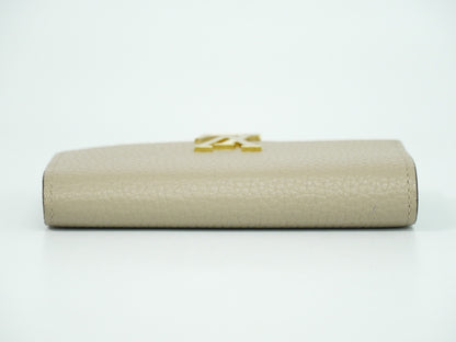 Louis Vuitton Capucines Compact wallet Leather, BEIGE, LEATHER, Wallets