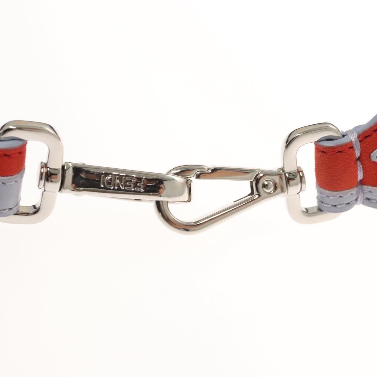 Fendi Zig Zag Shoulder Strap Leather, ORANGE, LEATHER, Straps