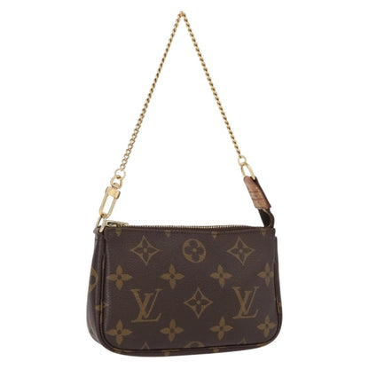 Louis Vuitton Mini pochette accessoires Canvas, BROWN, CANVAS, Clutche & pouche