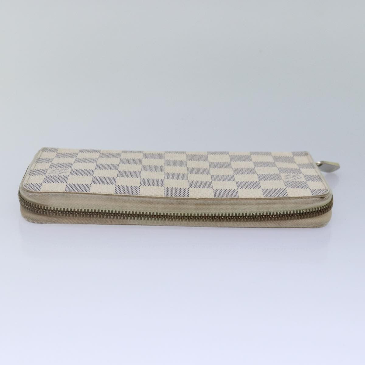 Louis Vuitton Zippy Organizer Damier, WHITE, CANVAS, Wallets