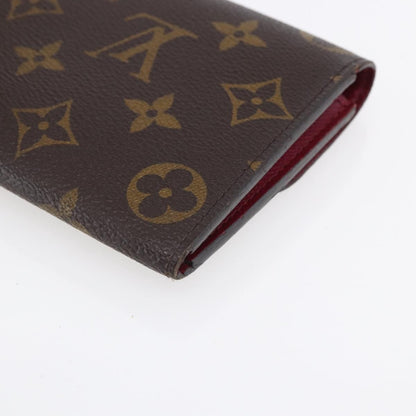 Louis Vuitton Emilie Wallet Monogram Canvas, BROWN, CANVAS, Wallets