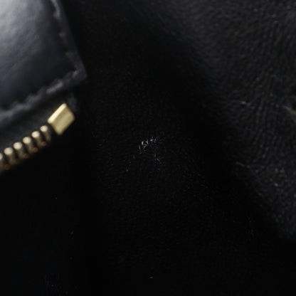 Celine Tricolor Luggage Bag Leather, BLACK, LEATHER, Handbag