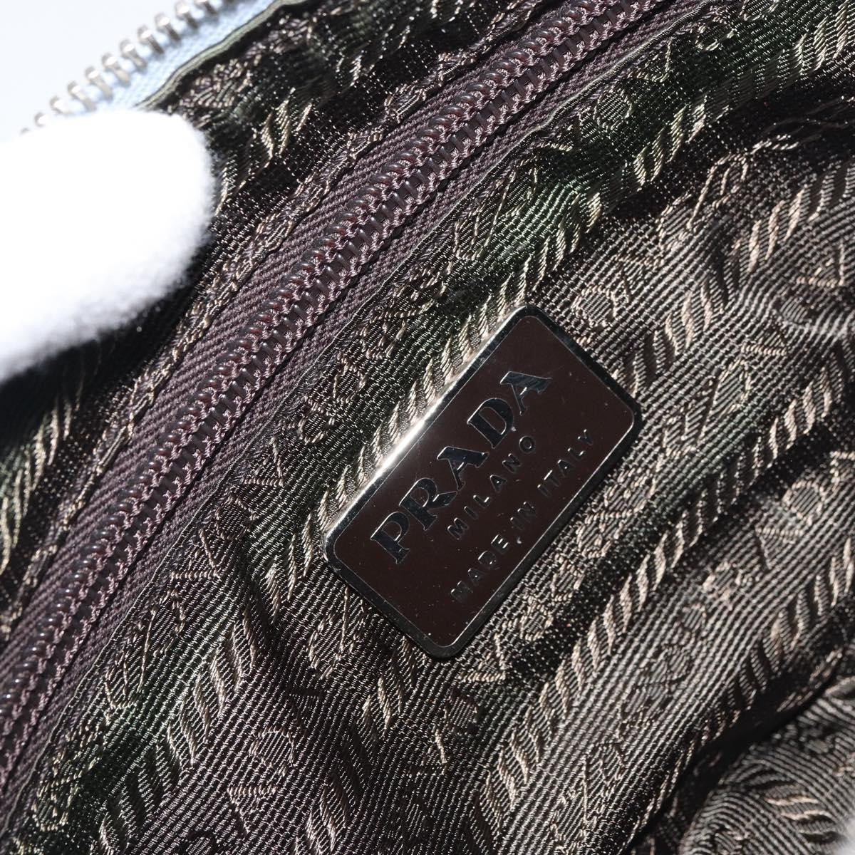 Prada Vintage Pouch Canvas, GRAY, CANVAS, Clutche & pouche