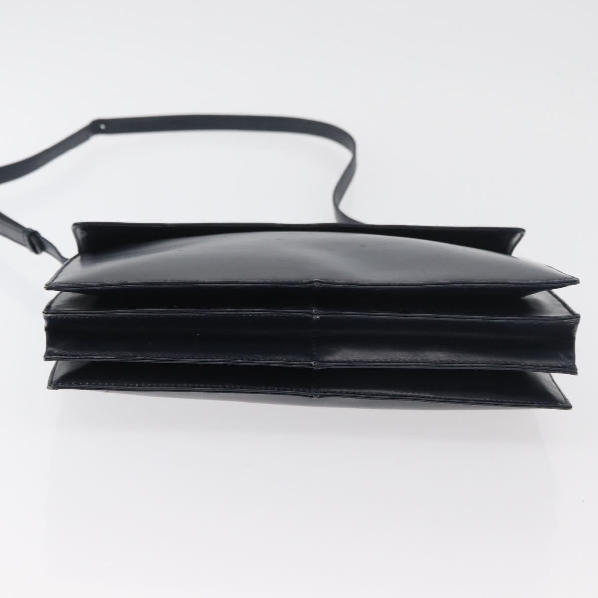 Loewe Anagram Shoulder Bag Leather, Navy, Leather, Shoulder Bag