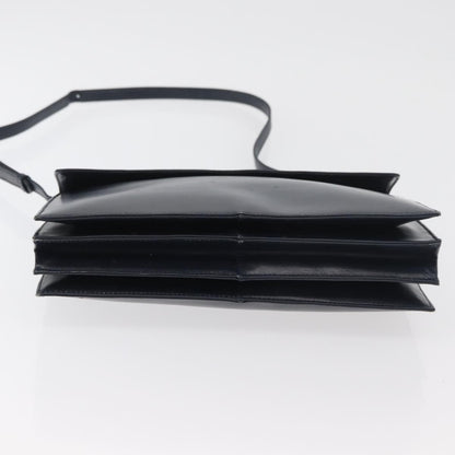 Loewe Anagram Shoulder Bag Leather, Navy, Leather, Shoulder Bag