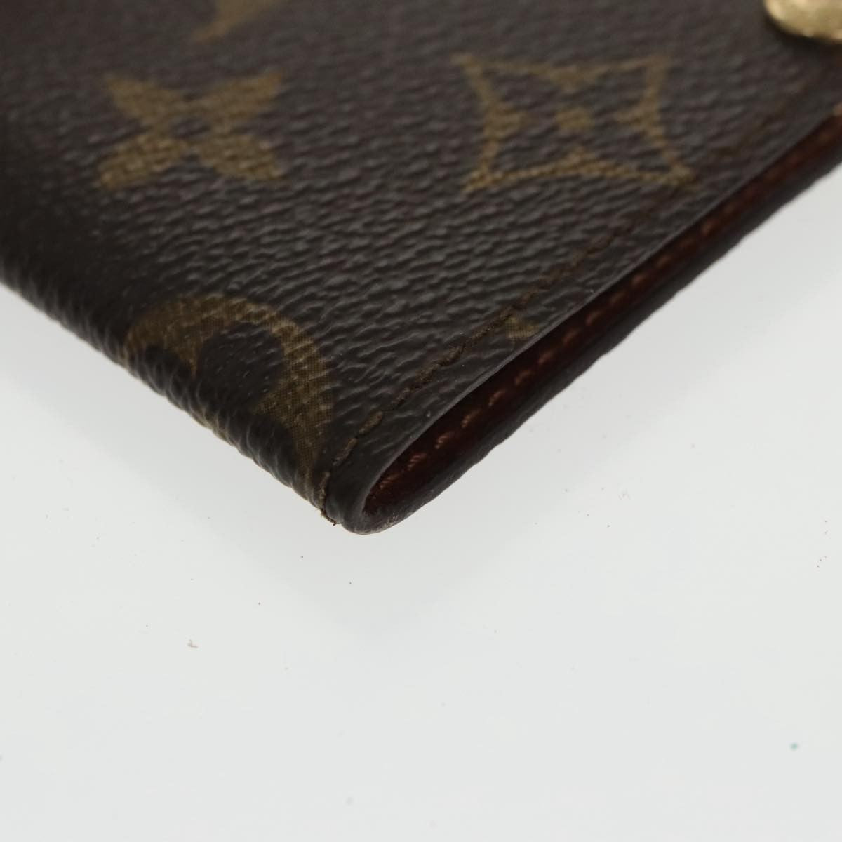 Louis Vuitton Porte Cartes Pression Card Case Monogram Canvas, BROWN, CANVAS, Card Holders