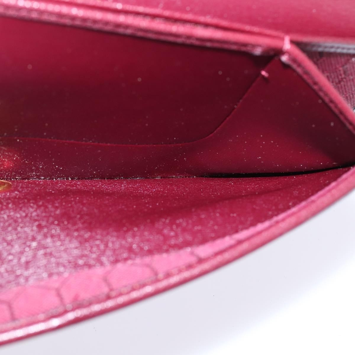 Christian Dior Flap chain Shoulder bag Leather, BURGUNDY, LEATHER, Shoulder bag