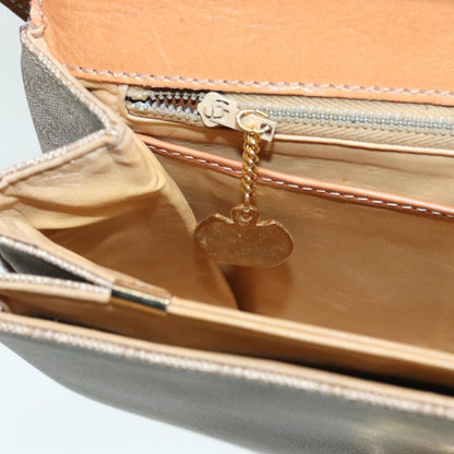 Celine Vintage Macadam Shoulder Bag Canvas, BEIGE, CANVAS, Shoulder bag