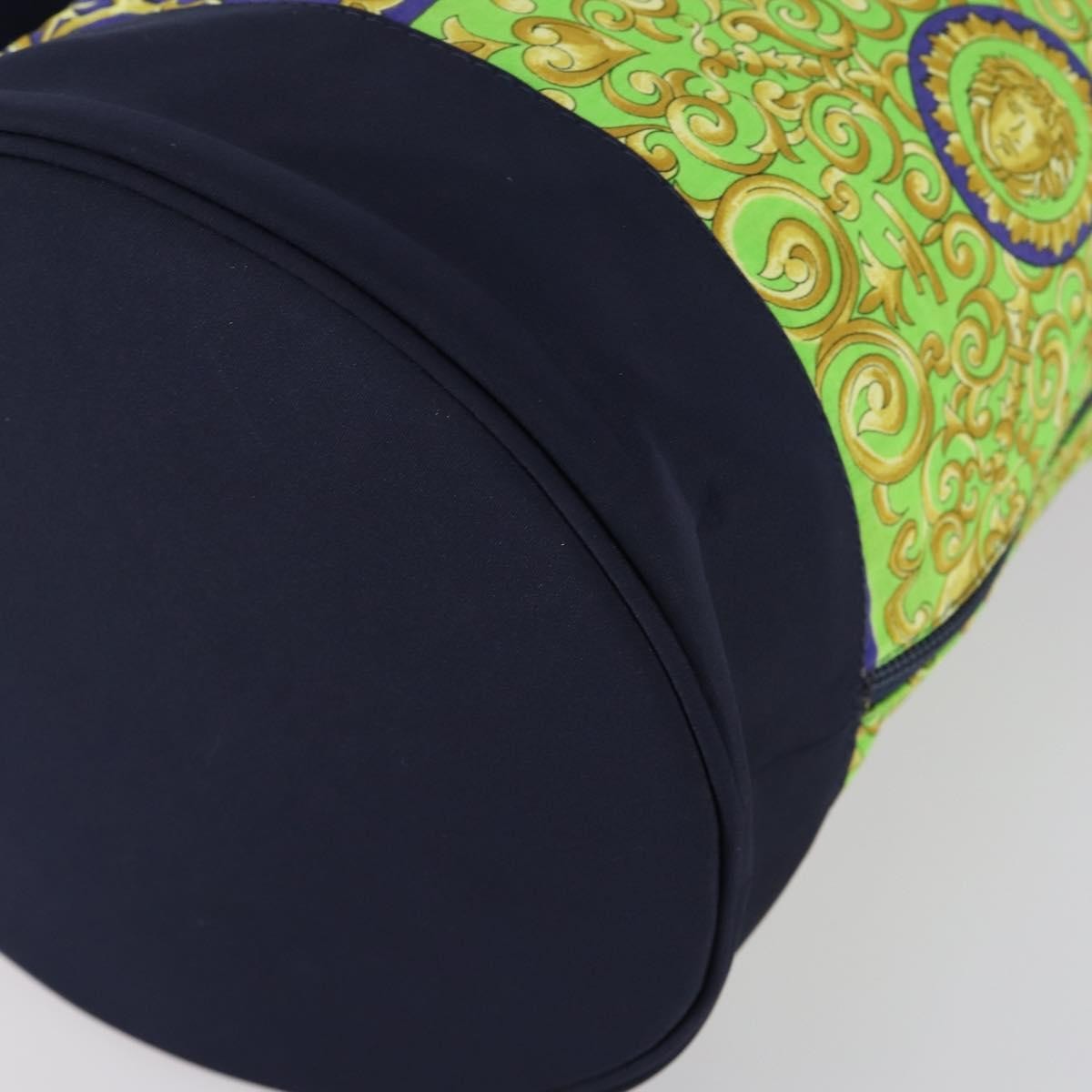 Versace Vintage Shoulder Bag Cotton, GREEN, COTTON, Shoulder bag