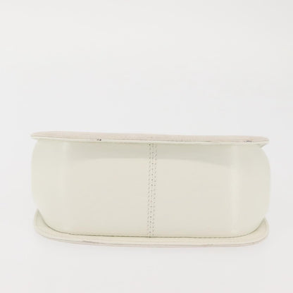 Salvatore Ferragamo Gancini mini handbag Leather, WHITE, LEATHER, Handbag