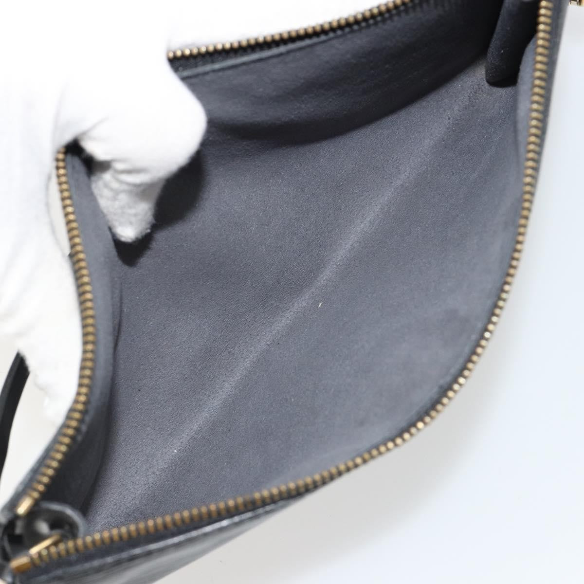 Louis Vuitton Pochette Accessoires Epi Leather, Black, Leather, Clutch