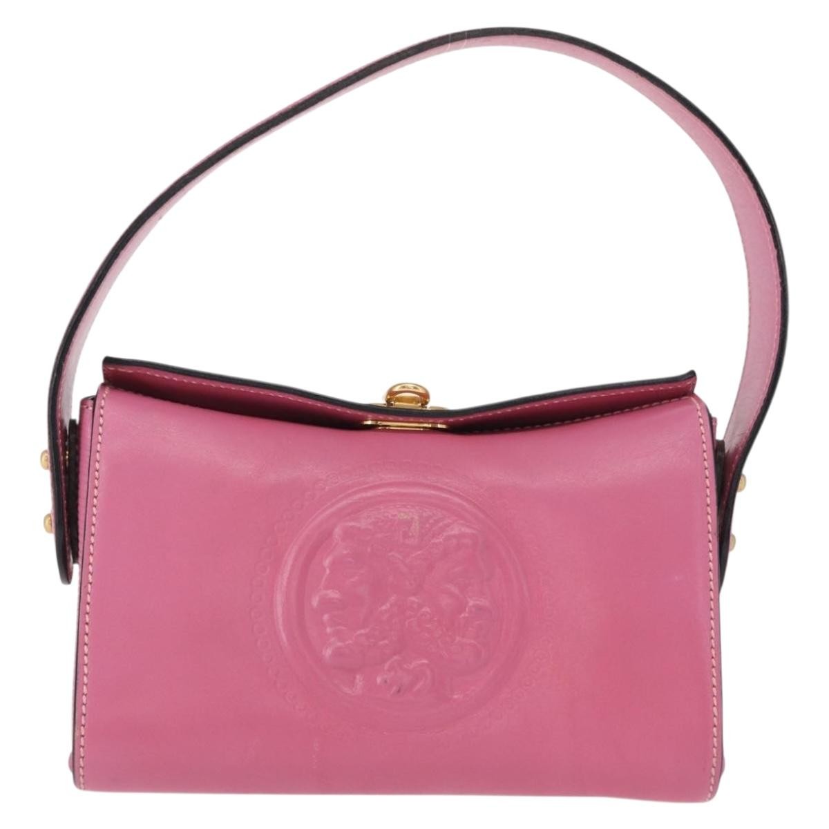 Fendi Vintage Top Handle Bag Leather, PINK, LEATHER, Handbag