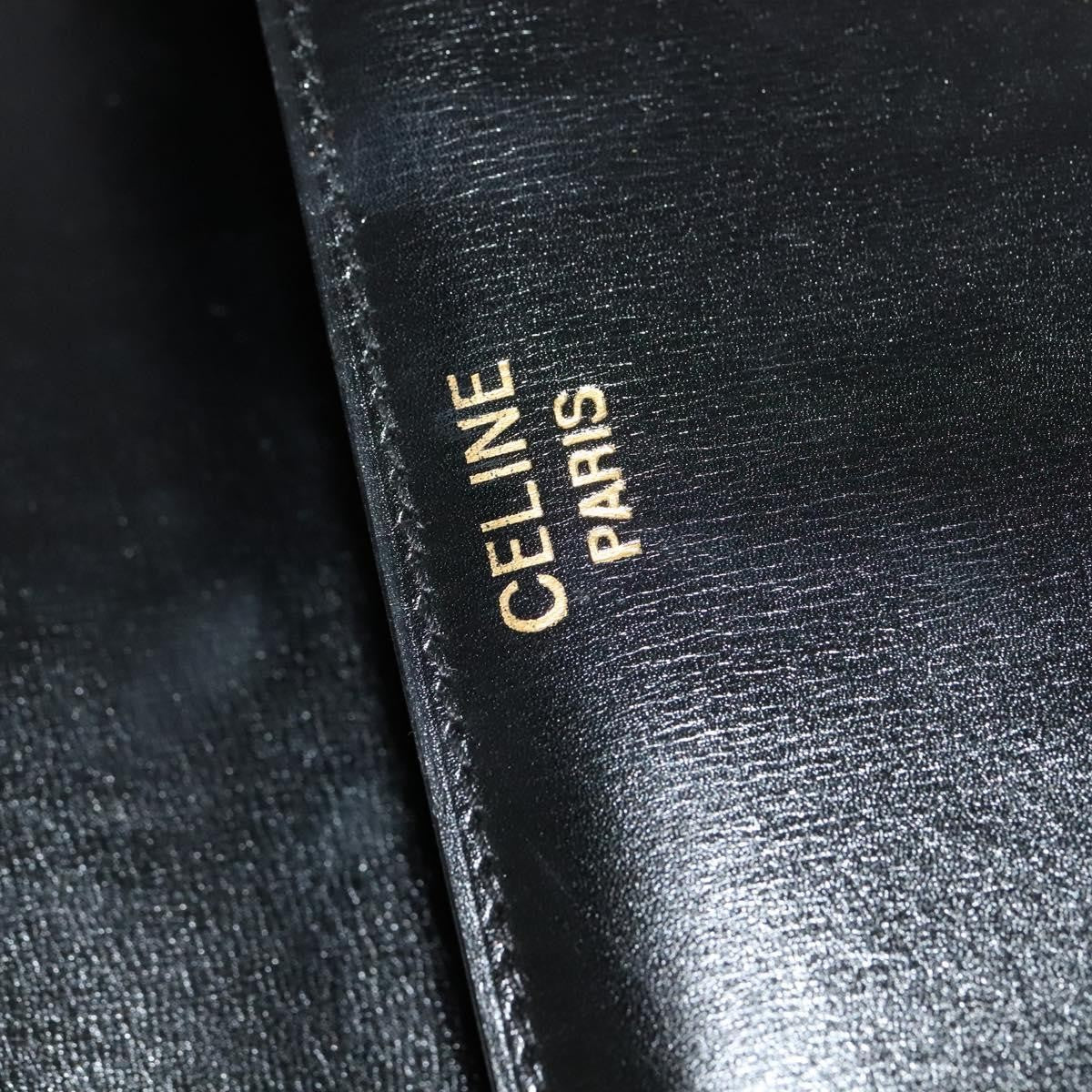 Celine Shoulder Bag Leather, BLACK, LEATHER, Shoulder bag