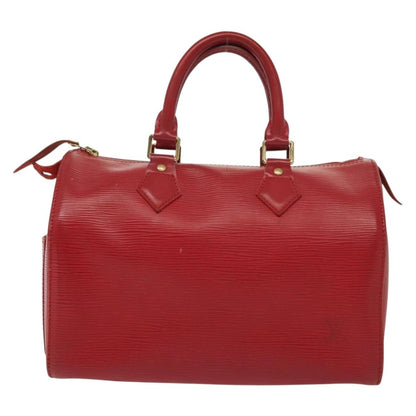 Louis Vuitton Speedy Handbag Epi Leather, RED, LEATHER, Handbag