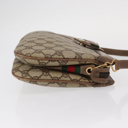Gucci Vintage Shoulder Bag GG Coated Canvas, BEIGE, PVC, Shoulder bag