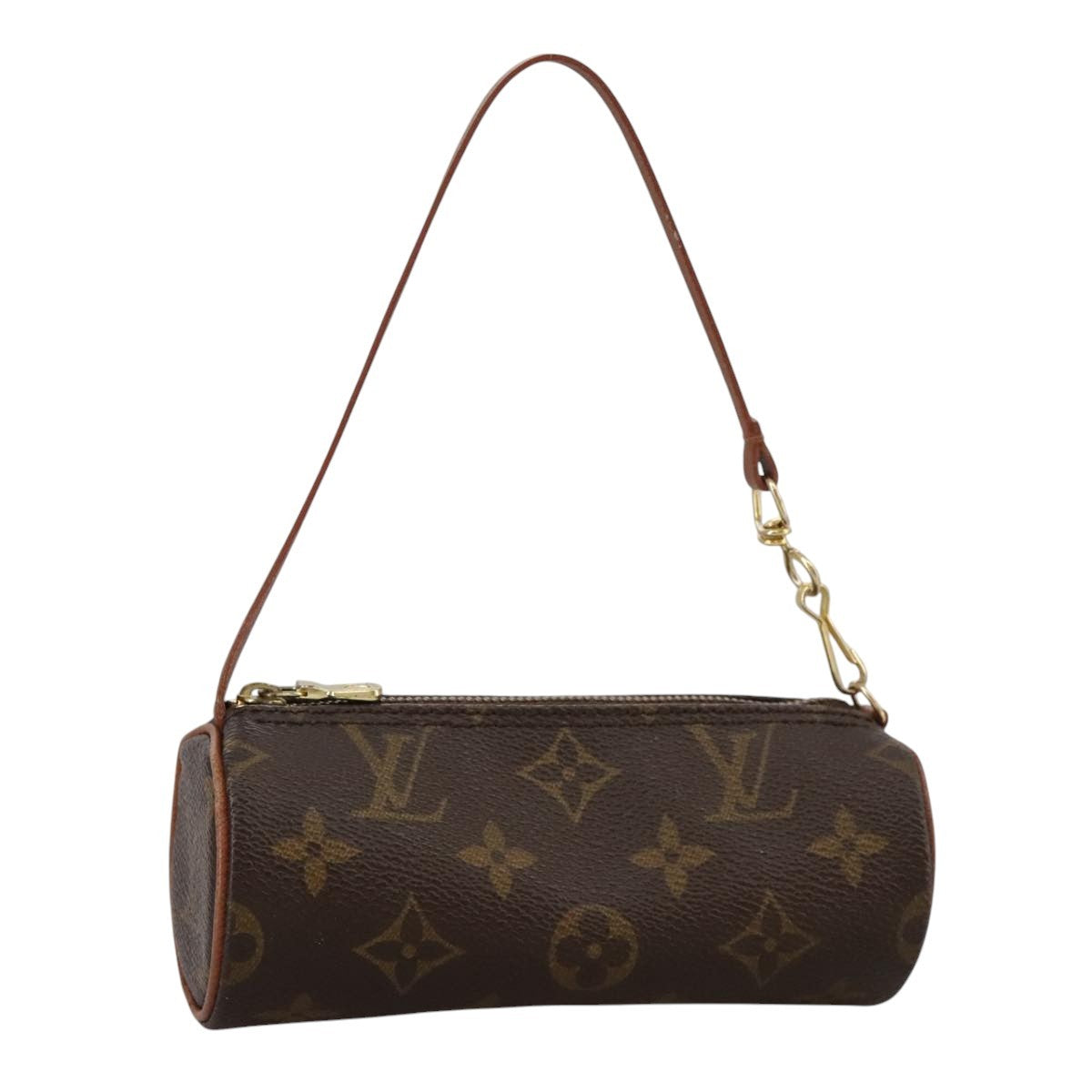 Louis Vuitton Papillon Pochette Monogram Canvas, BROWN, CANVAS, Clutche & pouche
