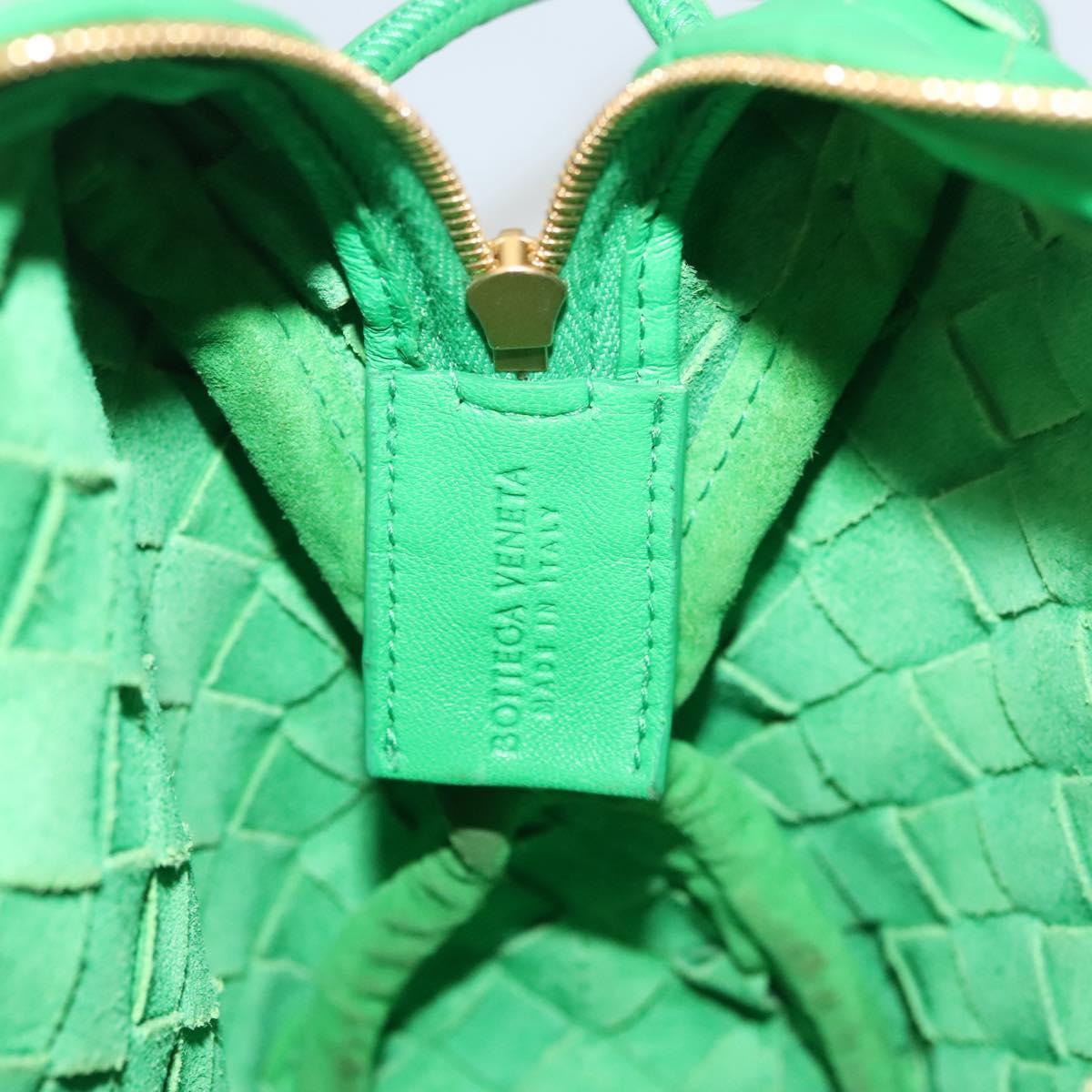 Bottega Veneta Loop Crossbody Bag Intrecciato Nappa, GREEN, LEATHER, Crossbody bag