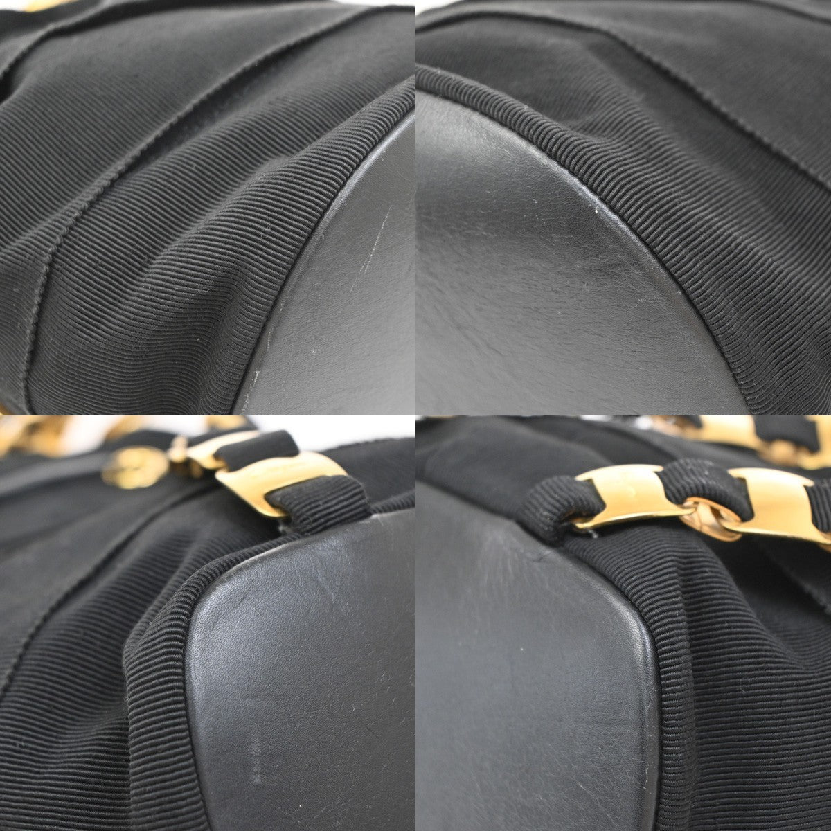 Salvatore Ferragamo Vala Backpack Canvas, Black, Canvas, Backpack