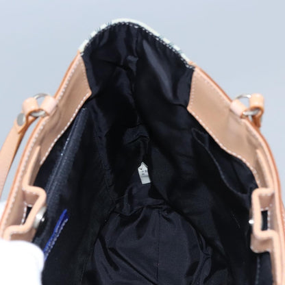 Burberry Nova Check Tote canvas check pattern, BLUE, CANVAS, Tote bag
