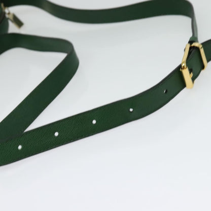 Celine Shoulder Bag Leather, GREEN, LEATHER, Shoulder bag