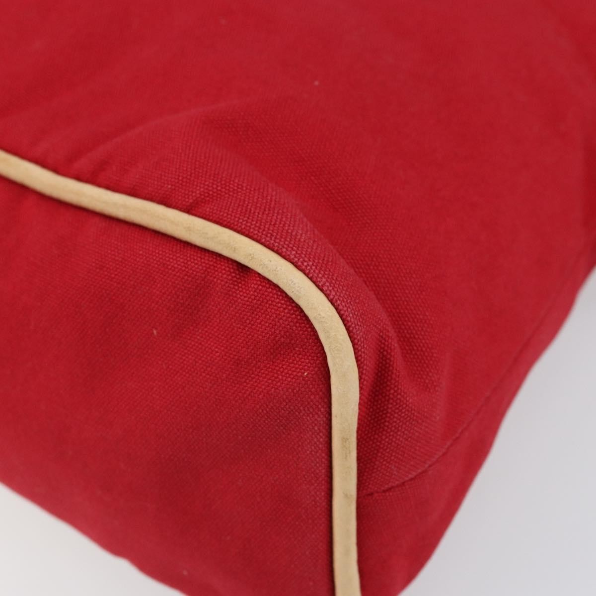 Hermes Bolide Travel Pouch Canvas, RED, CANVAS, Clutche & pouche