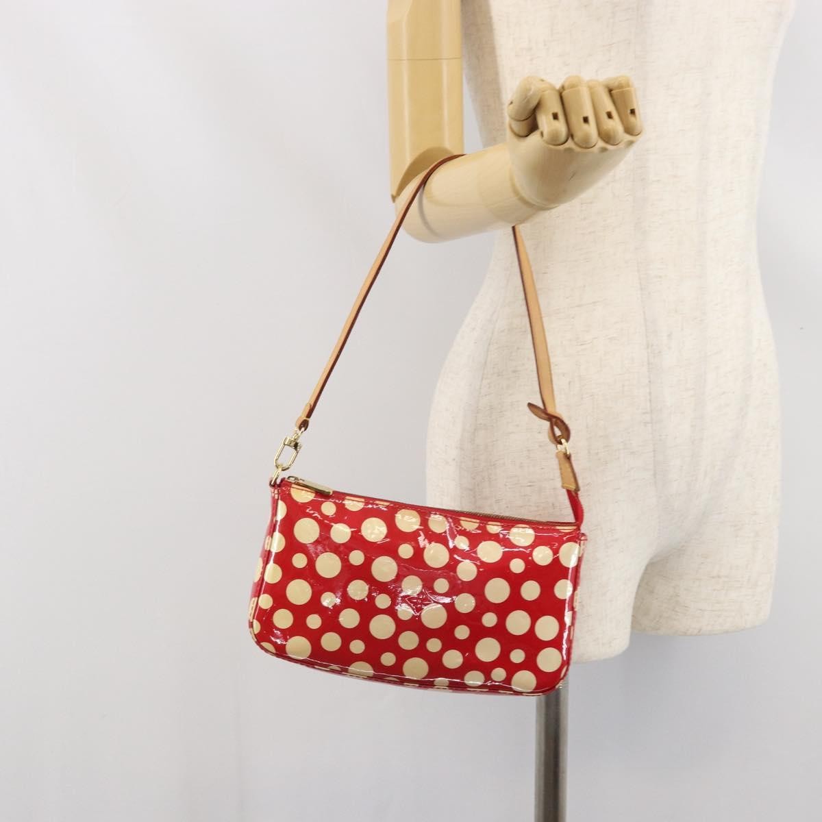 Louis Vuitton Pochette Accessoires NM Kusama Infinity Dots Monogram Vernis, RED, PATENT_LEATHER, Clutche & pouche
