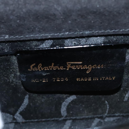 Salvatore Ferragamo Gancini Box Crossbody Bag Patent leather, BLACK, PATENT_LEATHER, Shoulder bag