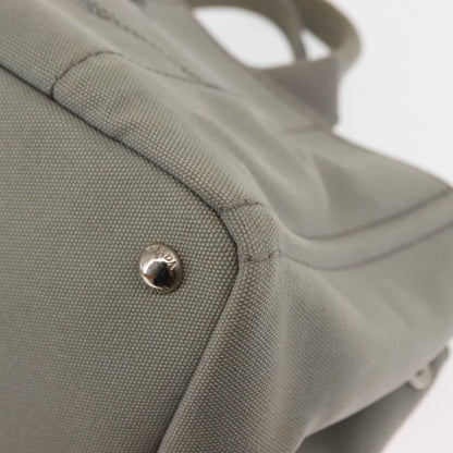 Prada Canapa Tote Canvas, GRAY, CANVAS, Tote bag