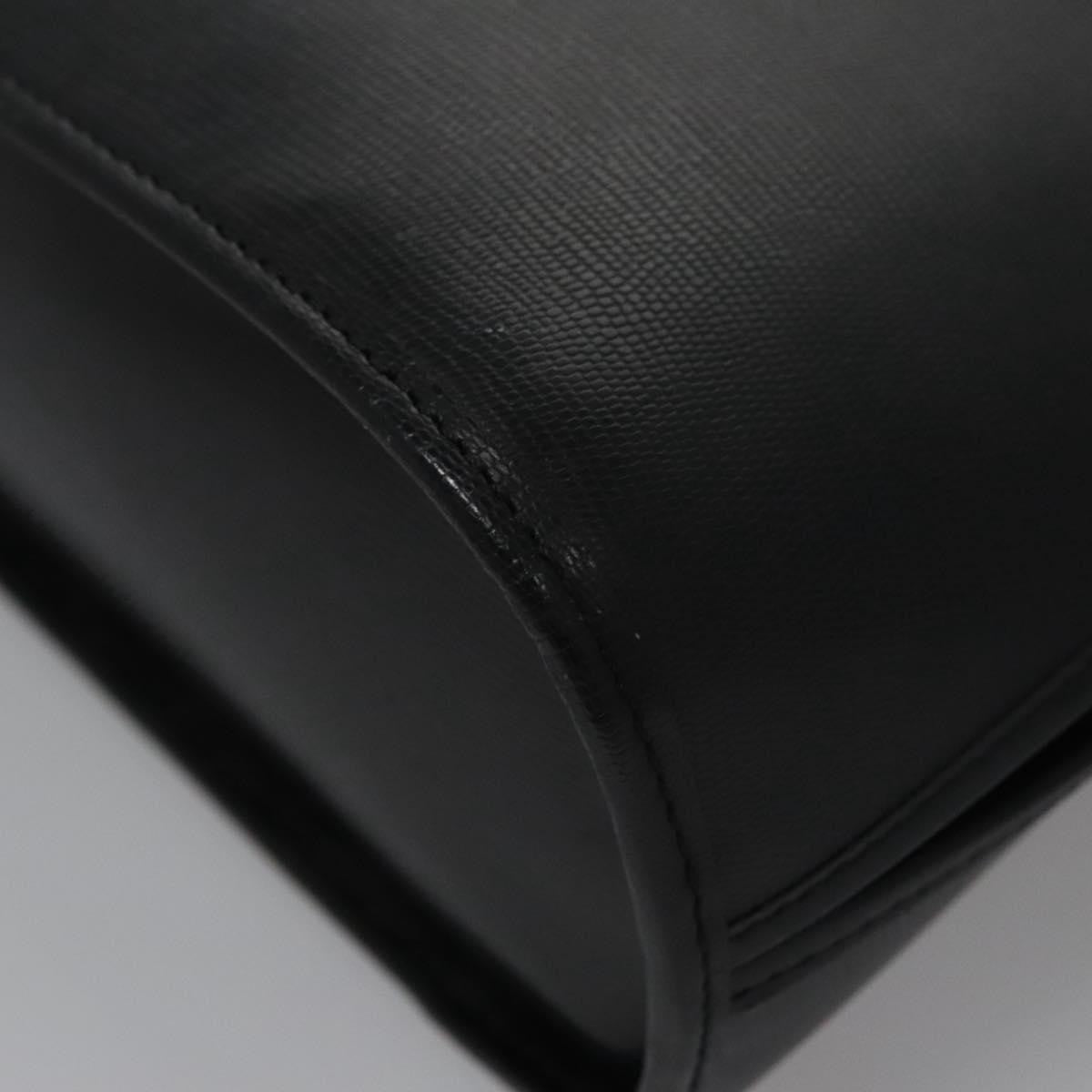 Celine Circle Logo Handbag Leather, BLACK, LEATHER, Handbag