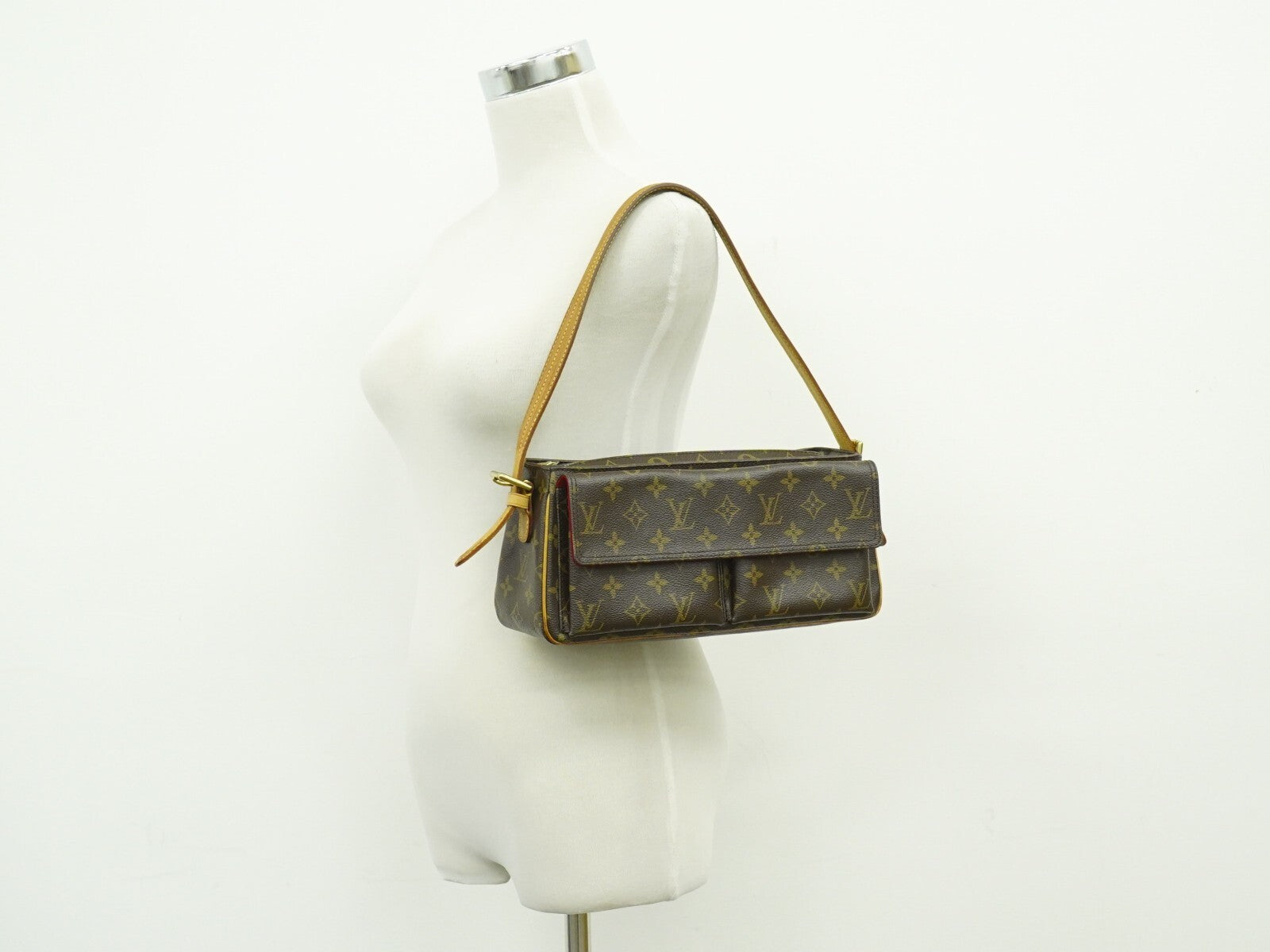 Louis Vuitton Viva Cite Handbag Monogram Canvas, BROWN, CANVAS, Shoulder bag