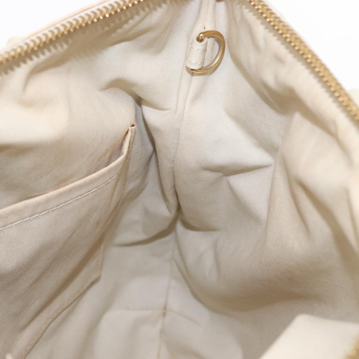 Louis Vuitton Marina Handbag Mini Lin Croisette, BEIGE, CANVAS, Handbag