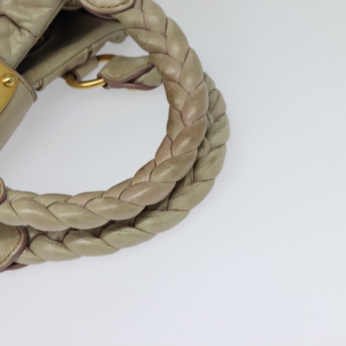 Miu Miu Coffer Convertible Satchel Matelasse Leather, BEIGE, LEATHER, Handbag