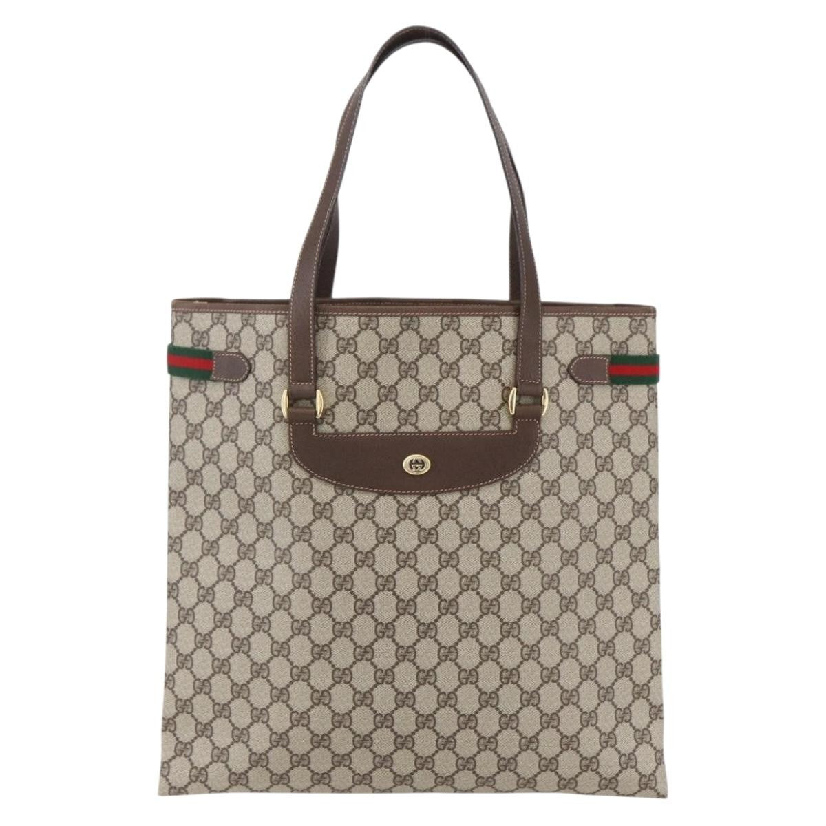 Gucci Vintage tote GG Canvas, BEIGE, PVC, Tote bag
