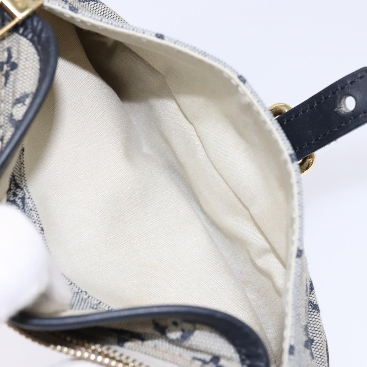 Louis Vuitton Anne Sophie Clutch Mini Lin, BLUE, CANVAS, Clutche & pouche