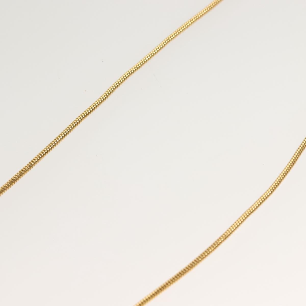 Christian Dior D logo Pendant Necklace Metal, GOLD, METAL, Necklace