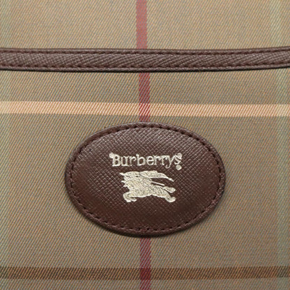 Burberry Nova check Shoulder bag Canvas, BEIGE, CANVAS, Shoulder bag