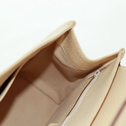 Celine 16 Top Handle Bag Grained Calfskin, BEIGE, LEATHER, Handbag