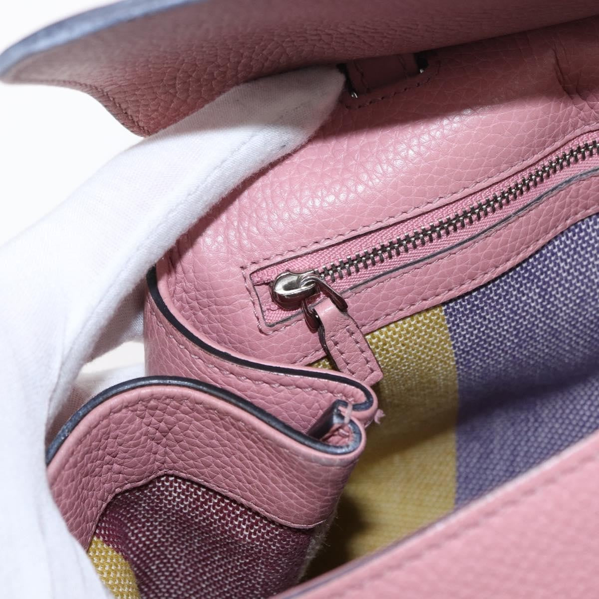 Gucci Bamboo Daily Top Handle Bag Leather, PINK, LEATHER, Handbag