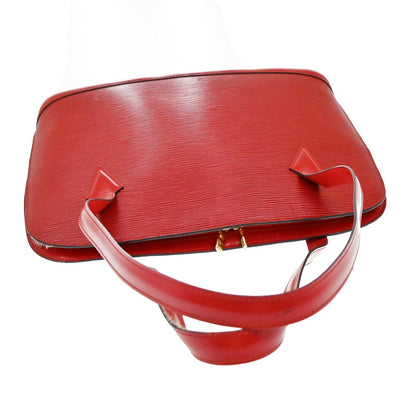 Louis Vuitton Lussac Handbag Epi Leather, RED, LEATHER, Shoulder bag