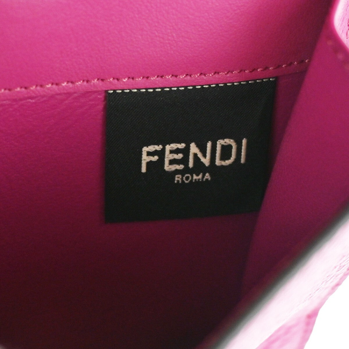 Fendi Peekaboo Wallet Leather, PINK, LEATHER, Wallets