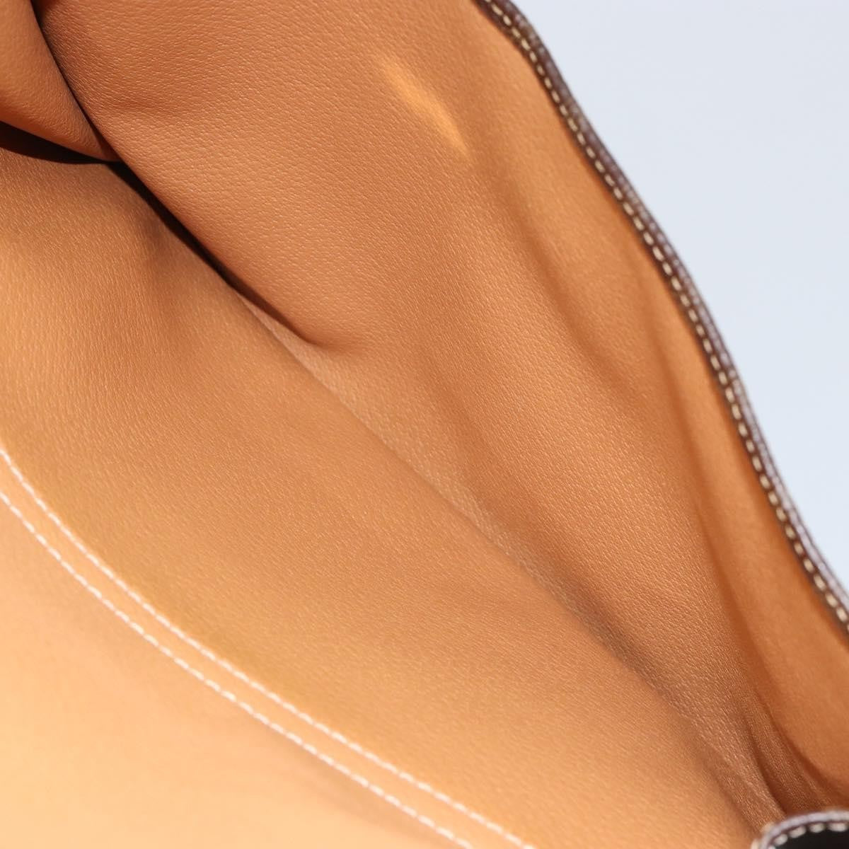 Celine Vintage Macadam Tote bag Canvas and Leather, BROWN, CANVAS, Tote bag