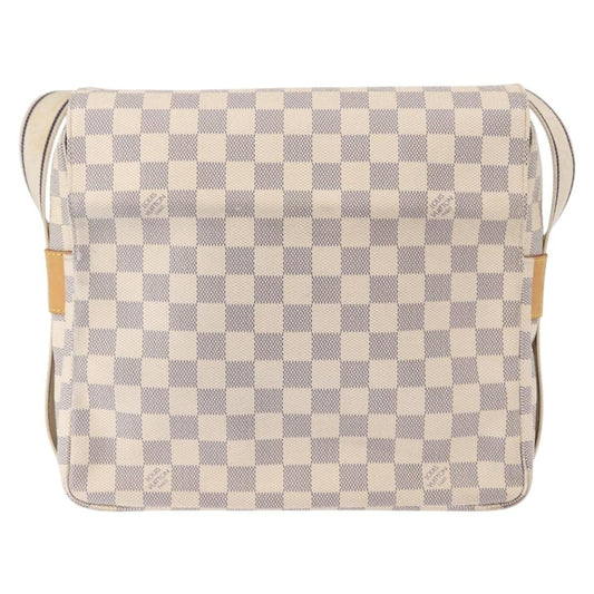 Louis Vuitton Naviglio Handbag Damier, WHITE, CANVAS, Shoulder bag