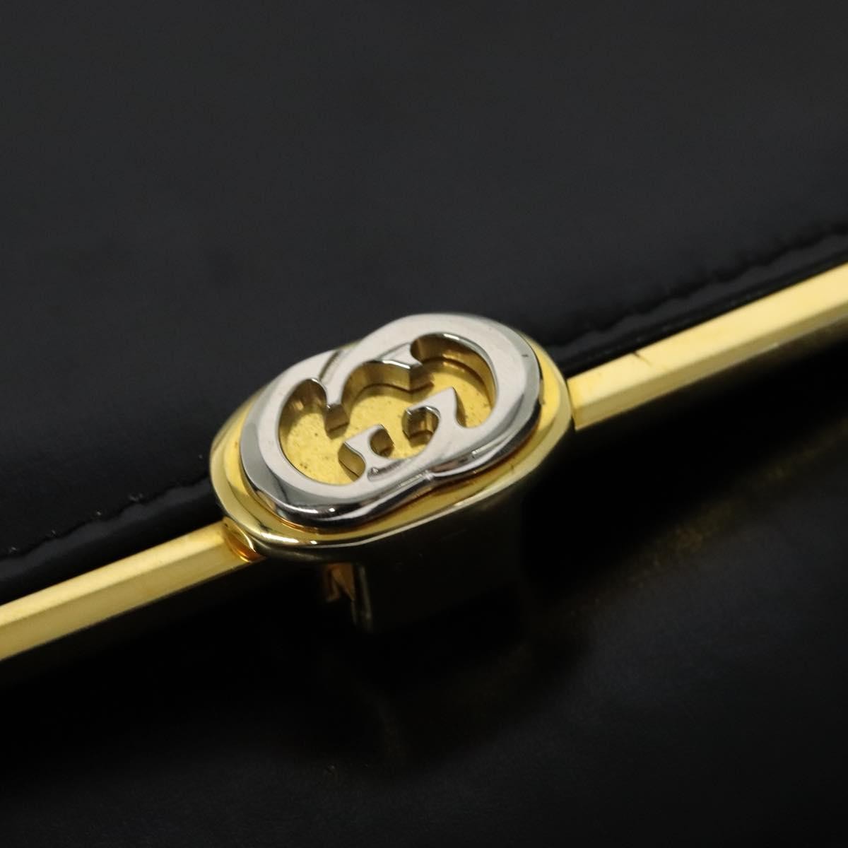 Gucci Vintage Shoulder Bag Leather, BLACK, LEATHER, Shoulder bag