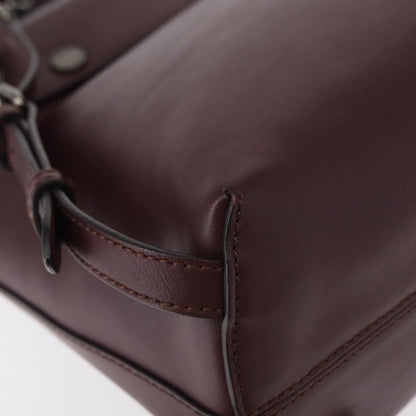 Fendi Back to School Backpack Leather, BURGUNDY, LEATHER, Backpack