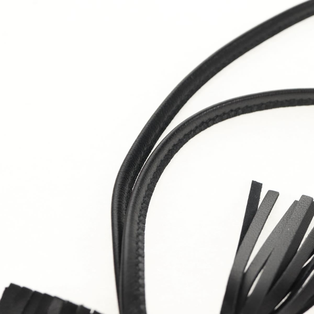 Hermes So Black GriGri Rodeo Bag Charm Leather, BLACK, LEATHER, Charms and Keychains