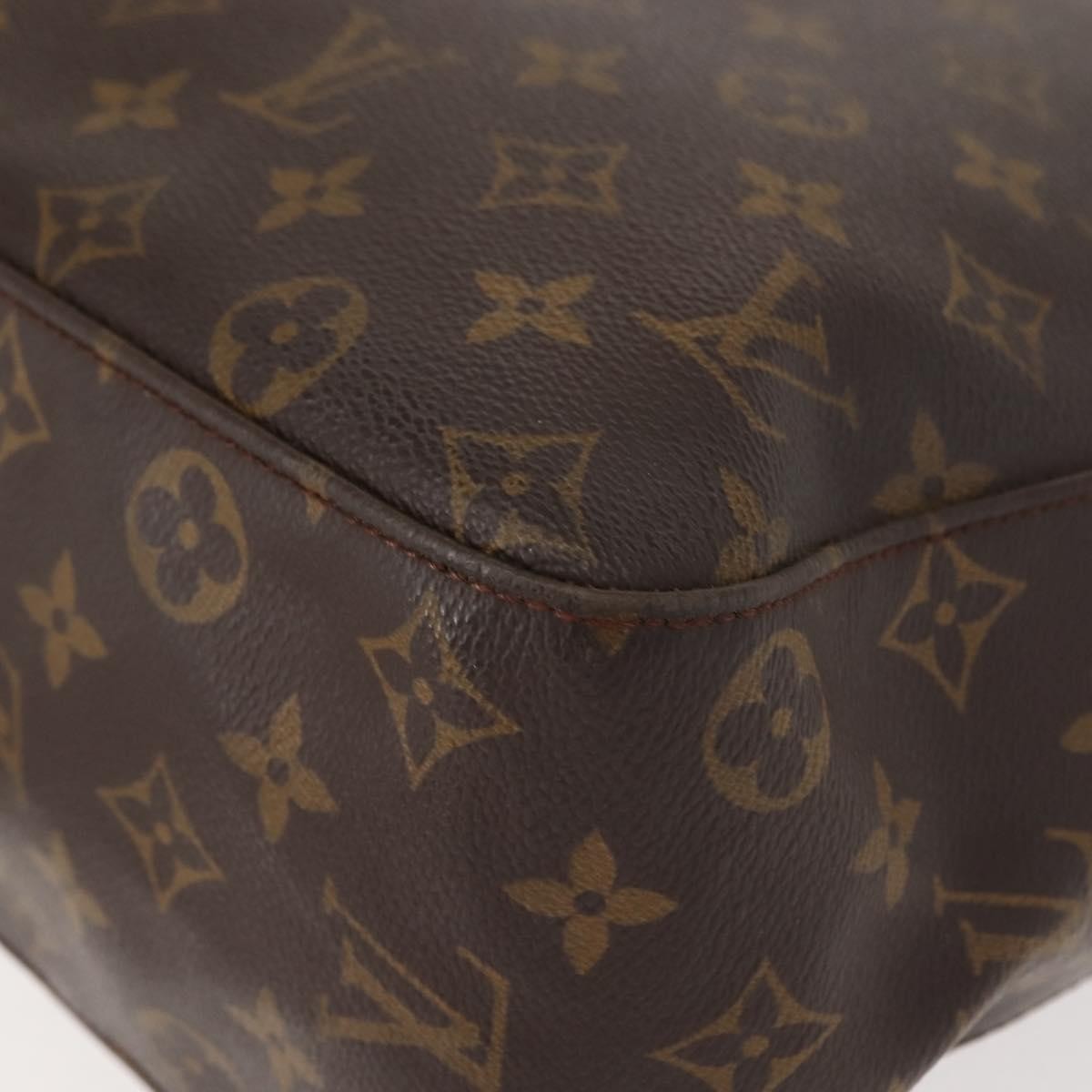 Louis Vuitton Looping Handbag Monogram Canvas, BROWN, CANVAS, Shoulder bag