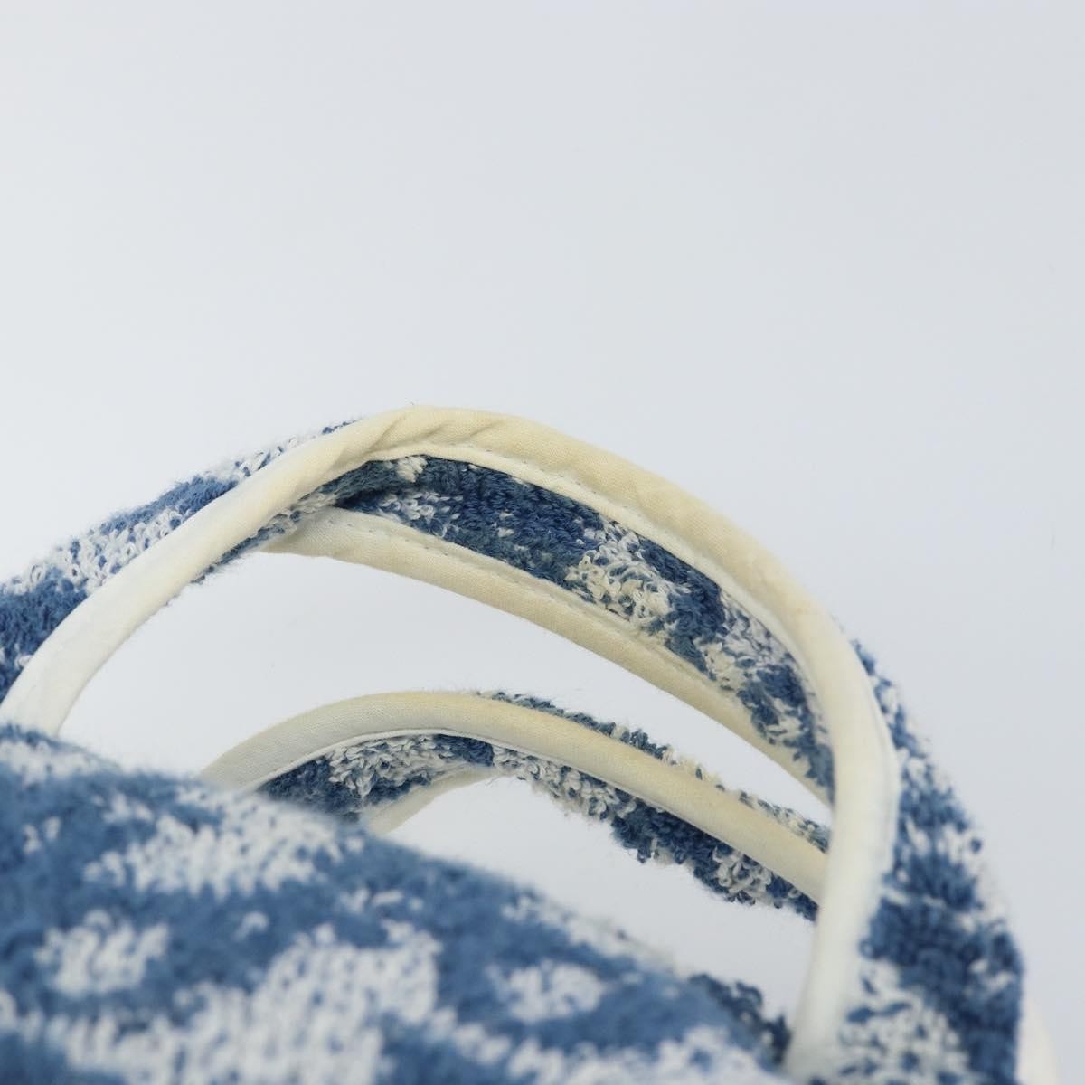 Christian Dior Vintage Trotter Handbag Canvas, BLUE, CANVAS, Handbag